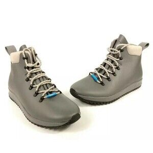 Native Shoes Apex Men’s Size 12 Dublin Grey Waterproof Lace Up Ankle Boots